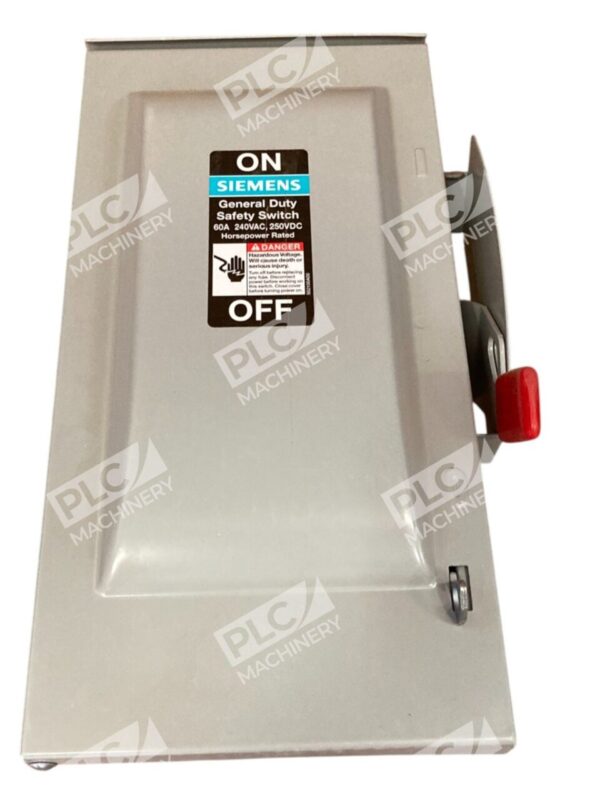 Siemens 2P 60A NEMA 3R General Duty Safety Switch GF222NR - Image 4