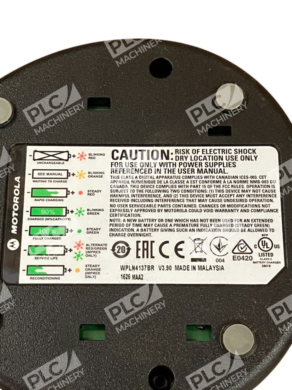 Motorola 1626 MAA2 V3.90 Charger Base WPLN4137BR - Image 3