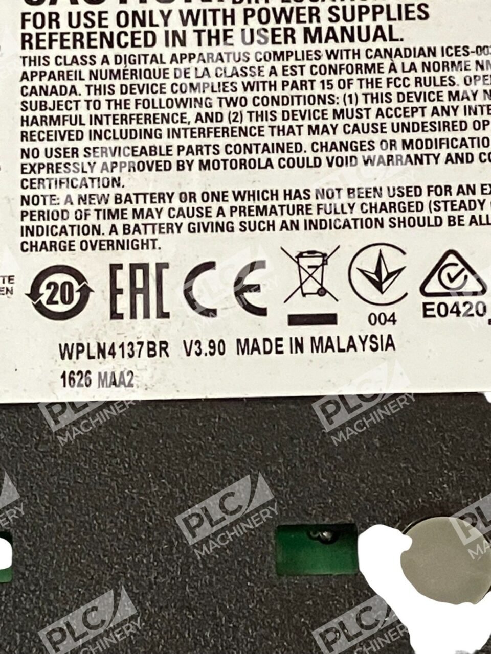 Motorola 1626 MAA2 V3.90 Charger Base WPLN4137BR - Image 4
