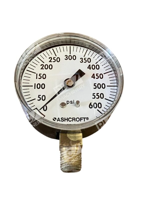 Ashcroft 1/4" NPT 2-1/2" Face 0-600PSI Pressure Gauge 25W1005 H 02L 600 - Image 4
