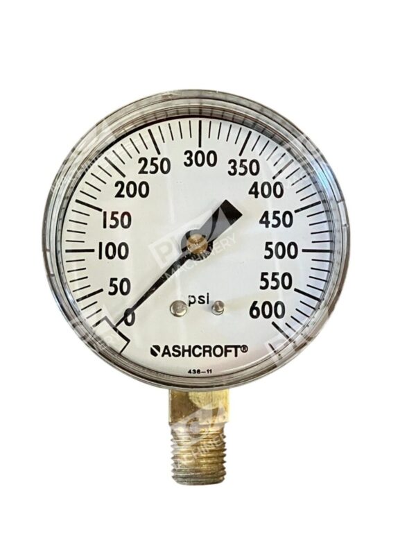 Ashcroft 1/4" NPT 2-1/2" Face 0-600PSI Pressure Gauge 25W1005 H 02L 600 - Image 5