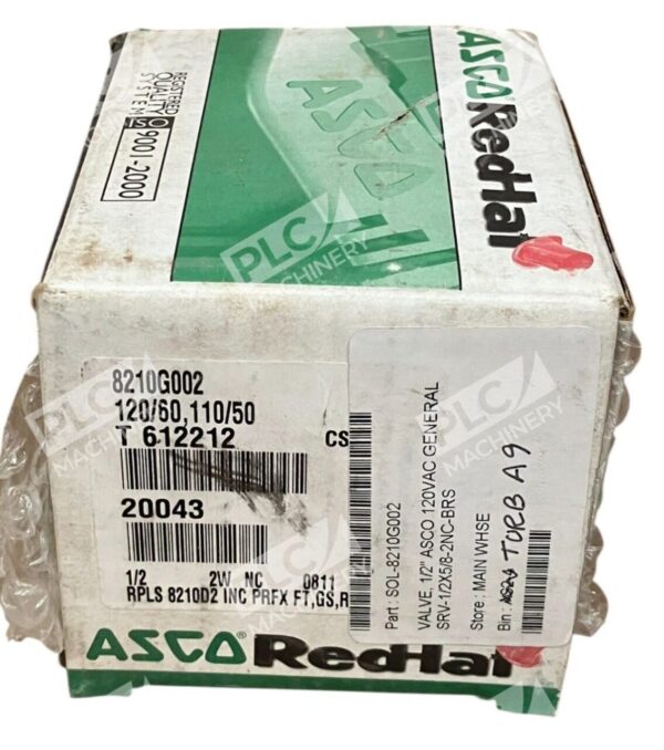 ASCO Red Hat II 20043 Shutoff Valve 8210G002 120/60 110/50