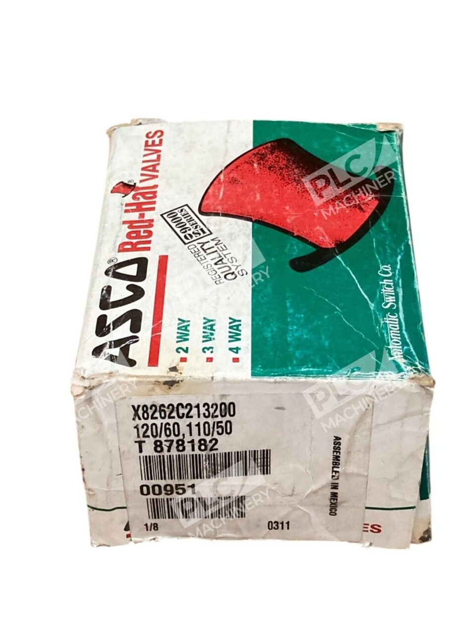 ASCO 8.1W 150PSI 1/8" 120/60 110/50 T 878182 Red Hat Solenoid Valve X8262C213200 - Image 6