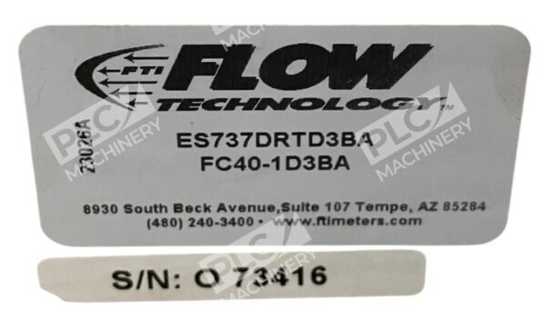 Flow Technology ES737DRTD3BA FC4010 Dual And Net Rate Totalizer FC40-1D3BA - Image 2