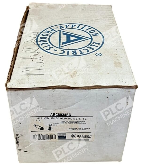 Appleton Aluminum 60A 3W 4P Powertite Receptacle ARC6034BC