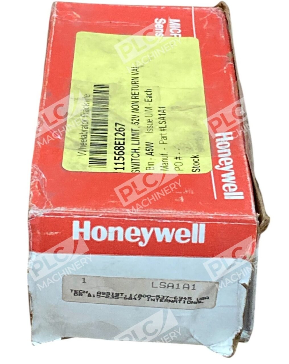 Honeywell Micro Switch 11568E1267 10A 600VAC Heavy Duty Limit Switch LSA1A1