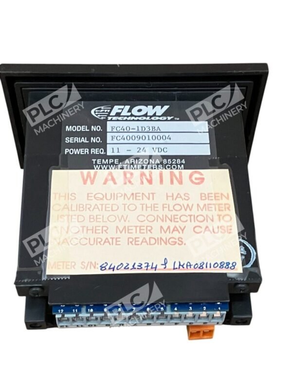 Flow Technology ES737DRTD3BA FC4010 11-24VDC Dual And Net Rate Totalizer FC40-1D - Image 10