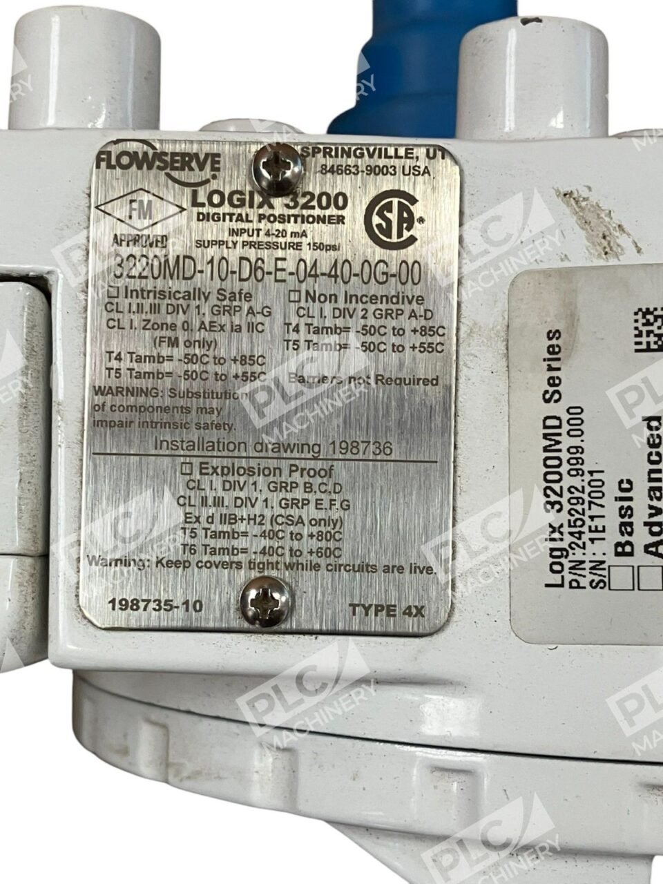Flowserve 4-20mA 150PSI Logix 3200MD Pro 3220MD-10-D6-E-04-40-0G-00 - Image 7
