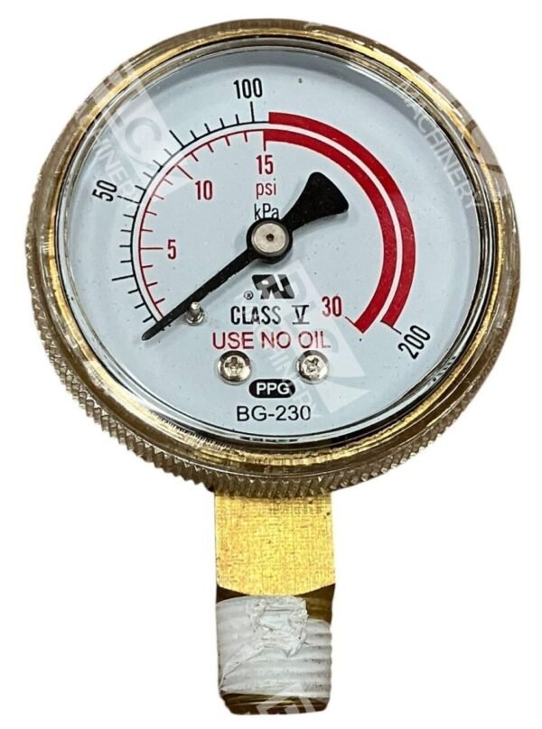 PPG Class V 0-30PSI 0-200kPa Pressure Gauge BG-230