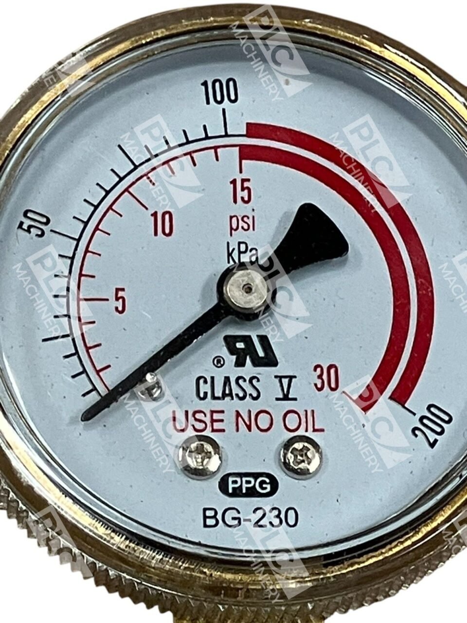 PPG Class V 0-30PSI 0-200kPa Pressure Gauge BG-230 - Image 2