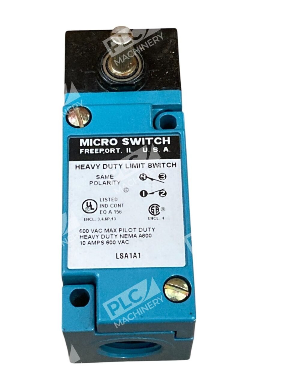 Honeywell Micro Switch 11568E1267 10A 600VAC Heavy Duty Limit Switch LSA1A1 - Image 4