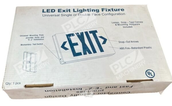 Mule Single or Double Face Red Letter W/ Battery LED Exit Lighting Fixture MXBRU