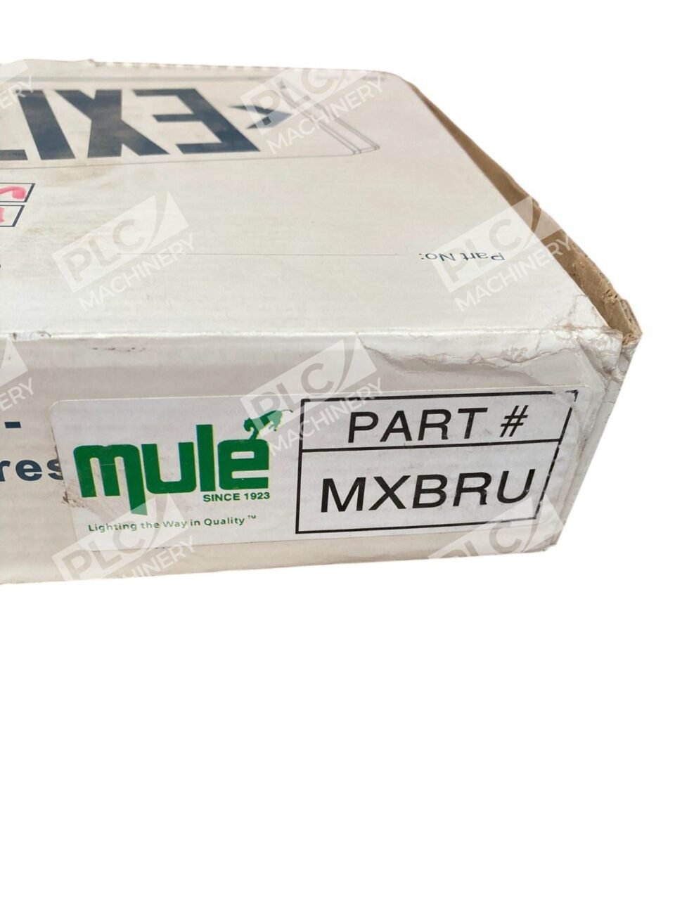 Mule Single or Double Face Red Letter W/ Battery LED Exit Lighting Fixture MXBRU - Image 3