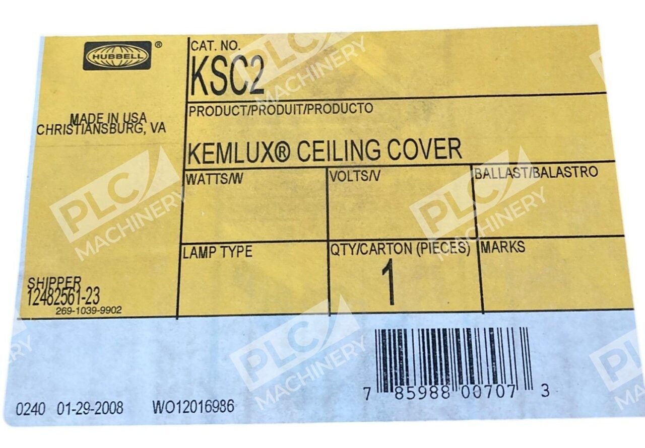 Hubbell Kemlux Ceiling Cover KSC2 - Image 2