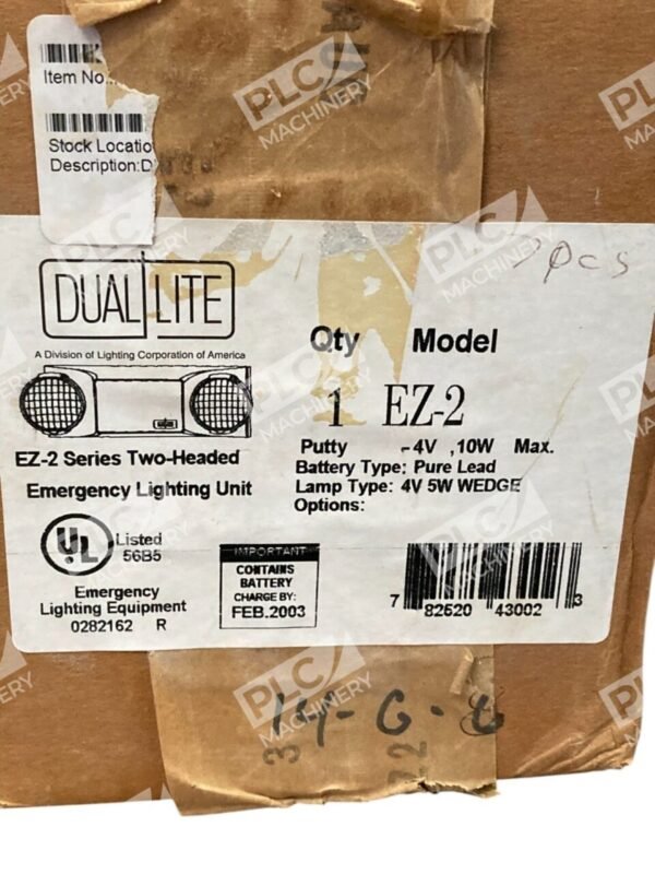 Dual Lite 4V 5W Wedge Two-Headed Emergency Lighting Unit EZ-2 - Image 3