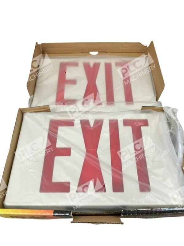 Mule MSC 62400866 Red Letter W/ Battery Universal Mount Exit Sign MXBRU - Image 4
