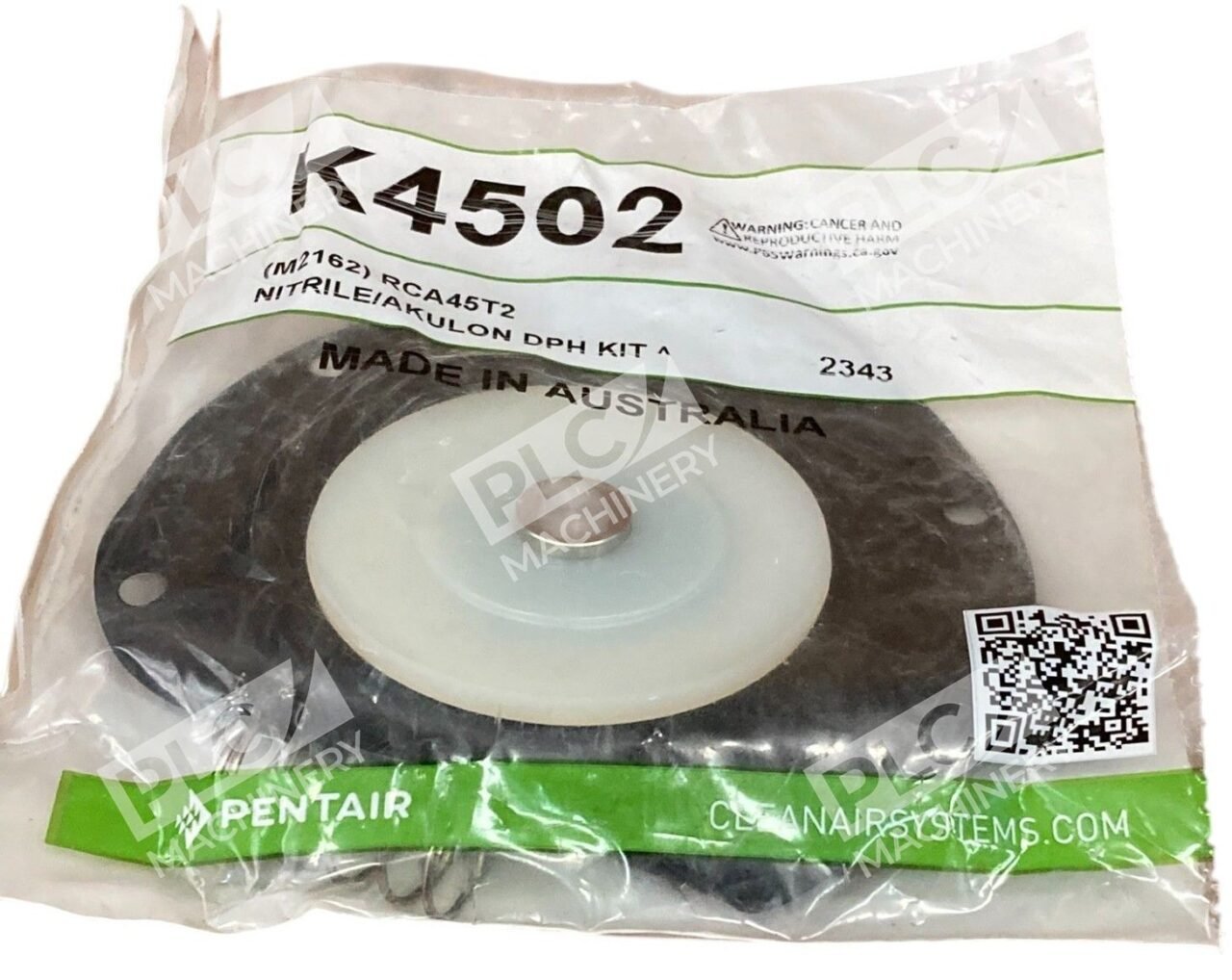 Pentair M2162 RCA45T2 Nitrile Akulon Diaphragm Kit K4502 - Image 2