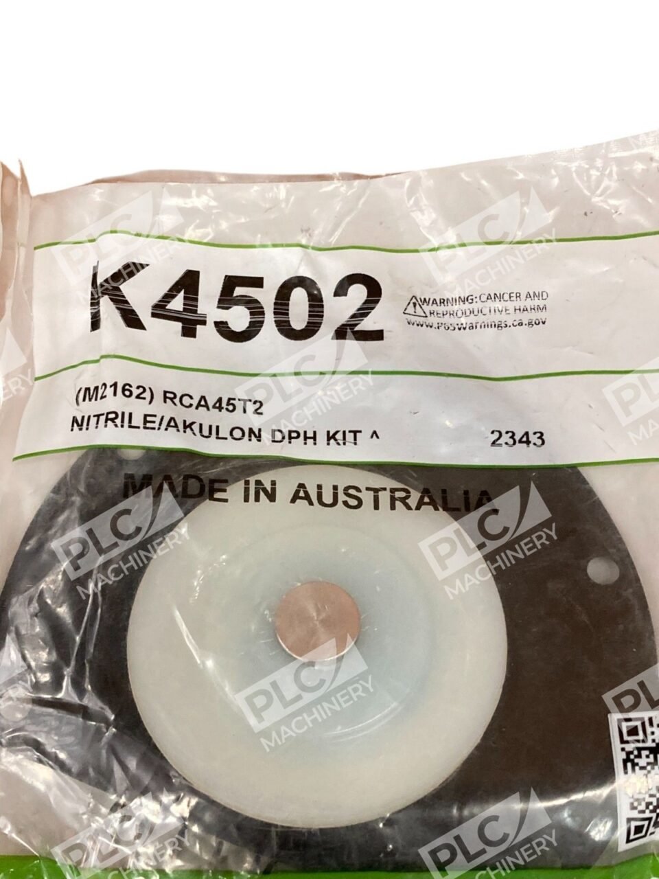 Pentair M2162 RCA45T2 Nitrile Akulon Diaphragm Kit K4502 - Image 3