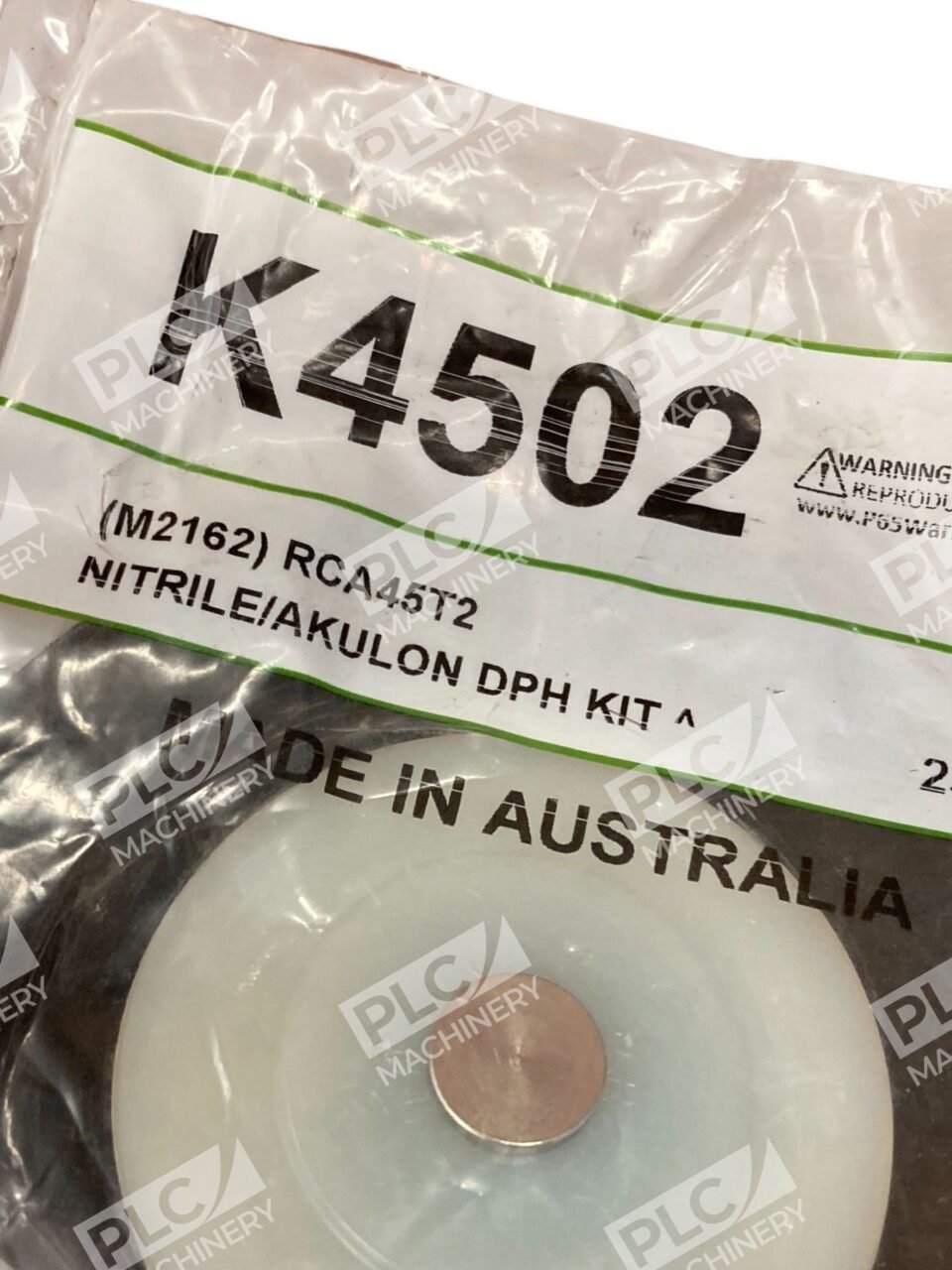 Pentair M2162 RCA45T2 Nitrile Akulon Diaphragm Kit K4502 - Image 4