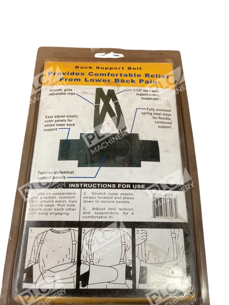 3A Large 38"-47" Back Support Belt ESB-600 - Image 3