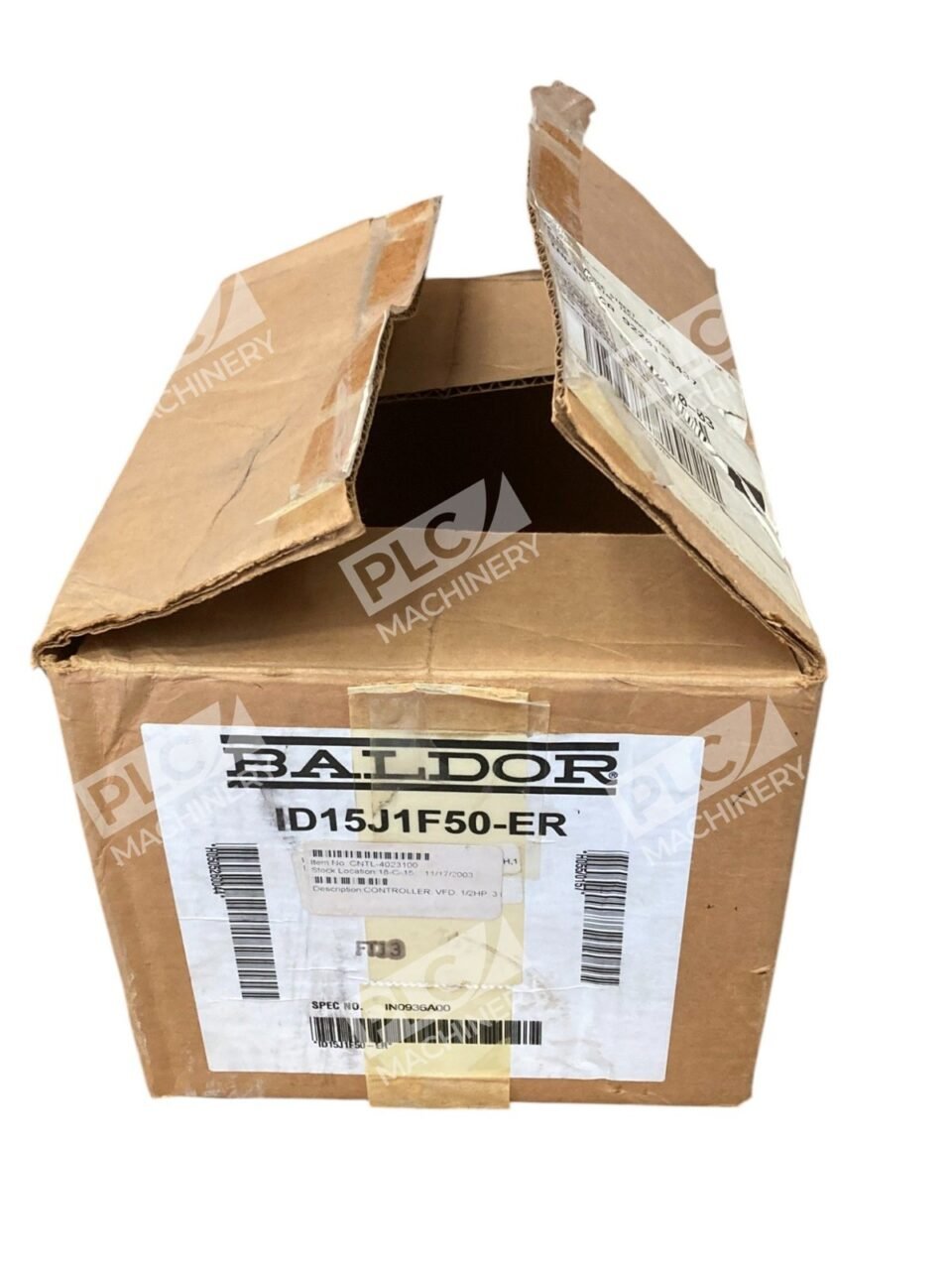 Baldor IN0936A00 5FLAIN 2.3FLAOUT 1PH 0.5HP Adjustable Speed Drive ID15J1F50-ER