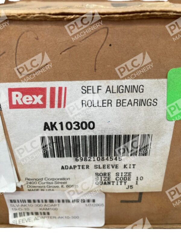 Rexnord Rex Self Aligning Roller Bearings Adapter Sleeve Kit AK10300 - Image 3