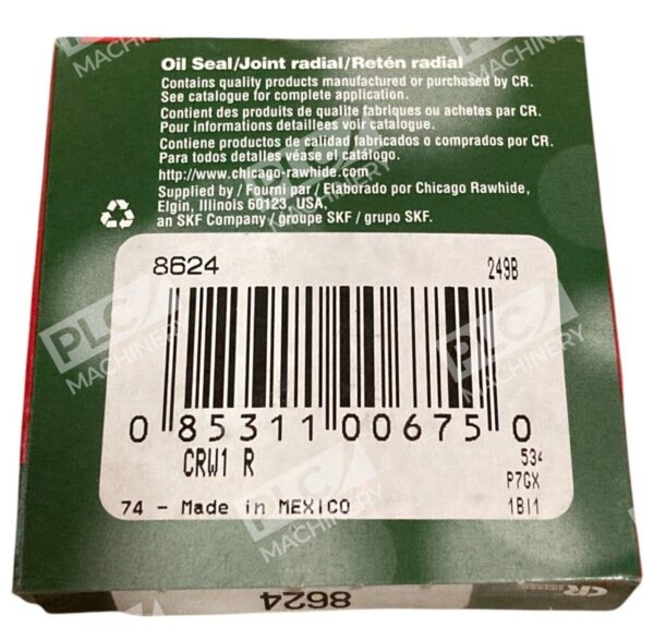 Chicago Rawhide CR CRW1 R 249B Joint Radial Oil Seal 8624 (lot of 2) - Image 4