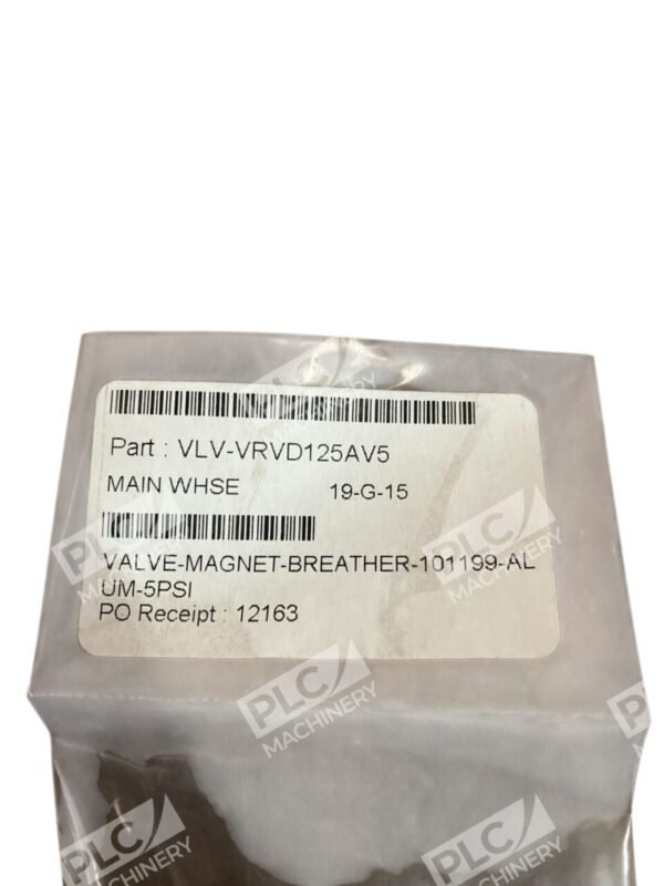 Generant 5PSIG Vent Relief Valve VRV-125A-V-5 - Image 12