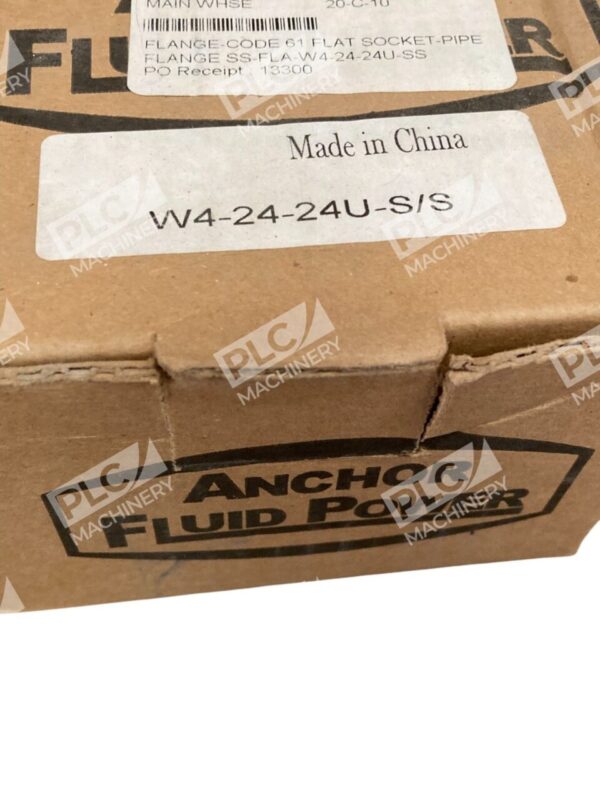 AFP Anchor Fluid Power Flat Socket Weld Pipe Flange W4-24-24U-S/S - Image 2