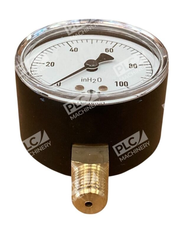 Noshok McMaster 1/4NPT Bottom Connector 2.5 Diaphragm Gauge 25-200-100-inH2O - Image 3