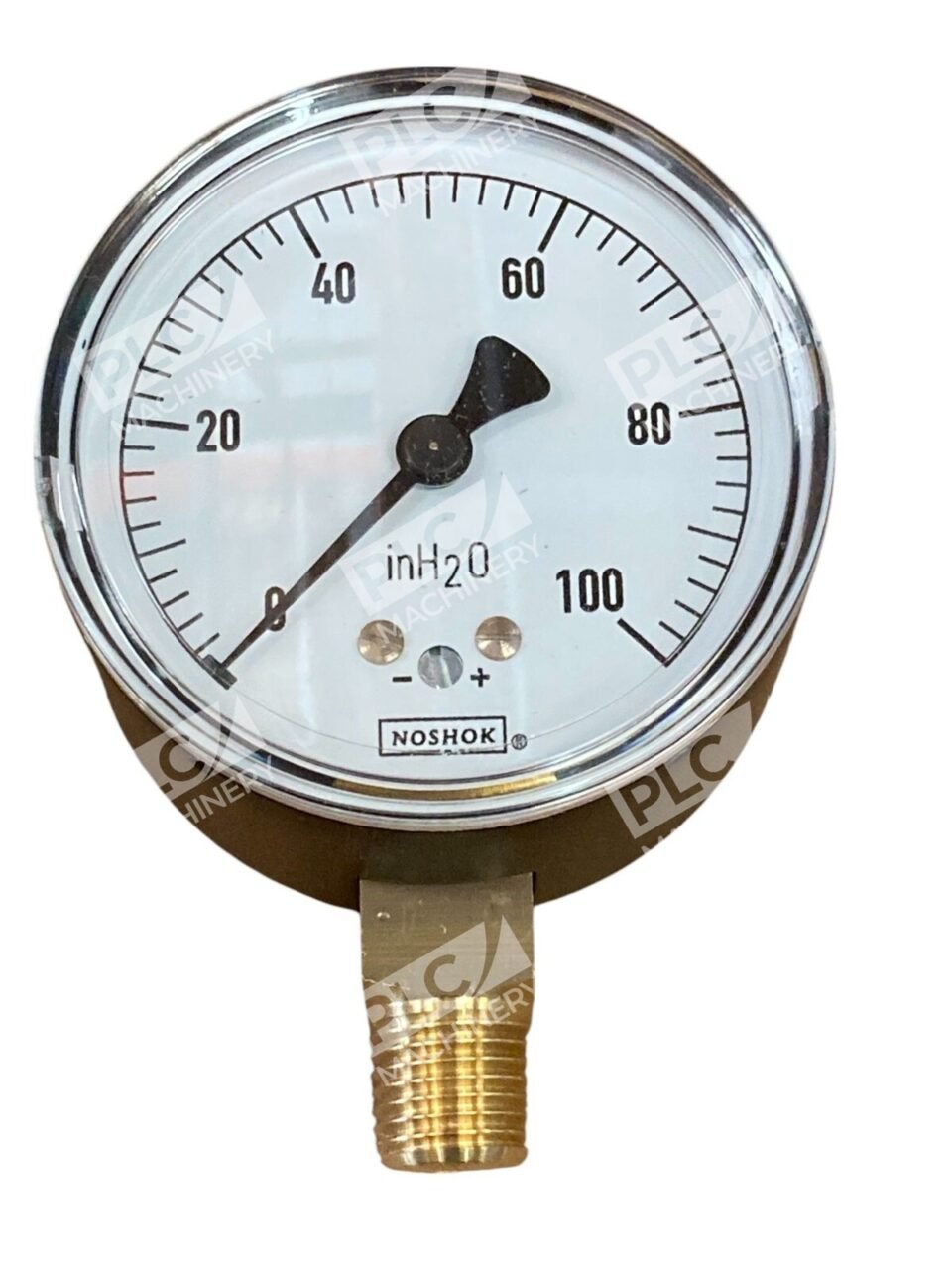 Noshok McMaster 1/4NPT Bottom Connector 2.5 Diaphragm Gauge 25-200-100-inH2O - Image 4