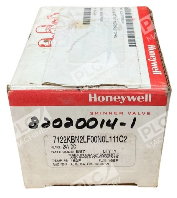 Honeywell 24VDC 10W 1210KPa 175PSI Skinner Valve 7122KBN2LF00N0L111C2