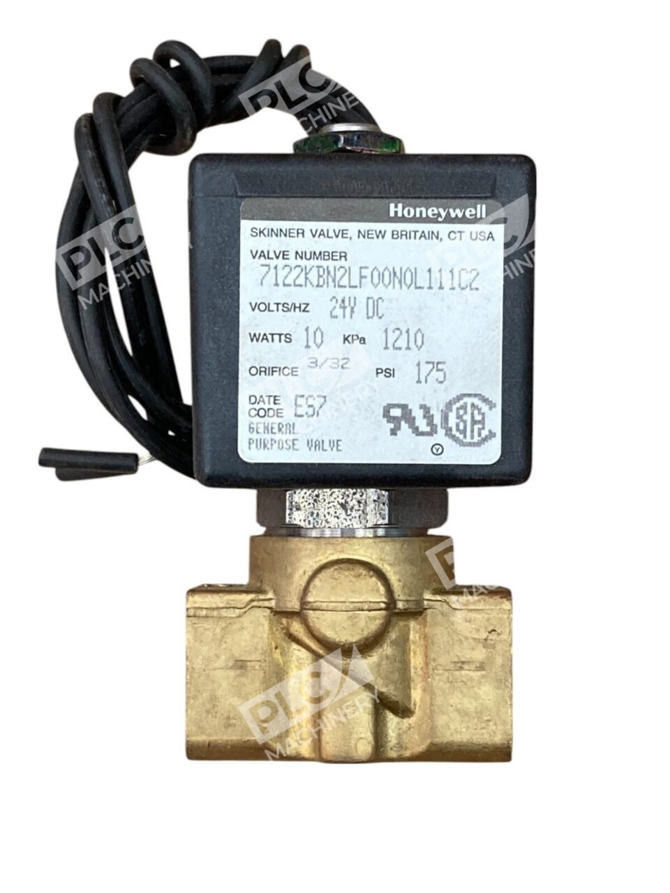 Honeywell 24VDC 10W 1210KPa 175PSI Skinner Valve 7122KBN2LF00N0L111C2 - Image 3