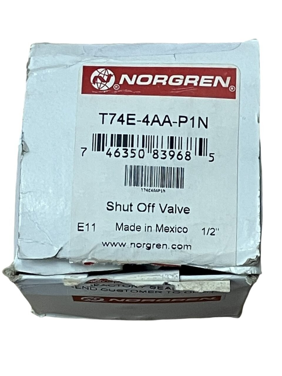 Norgren T74E-4AA-P1N Pneumatic Lockout Valve 1/2"