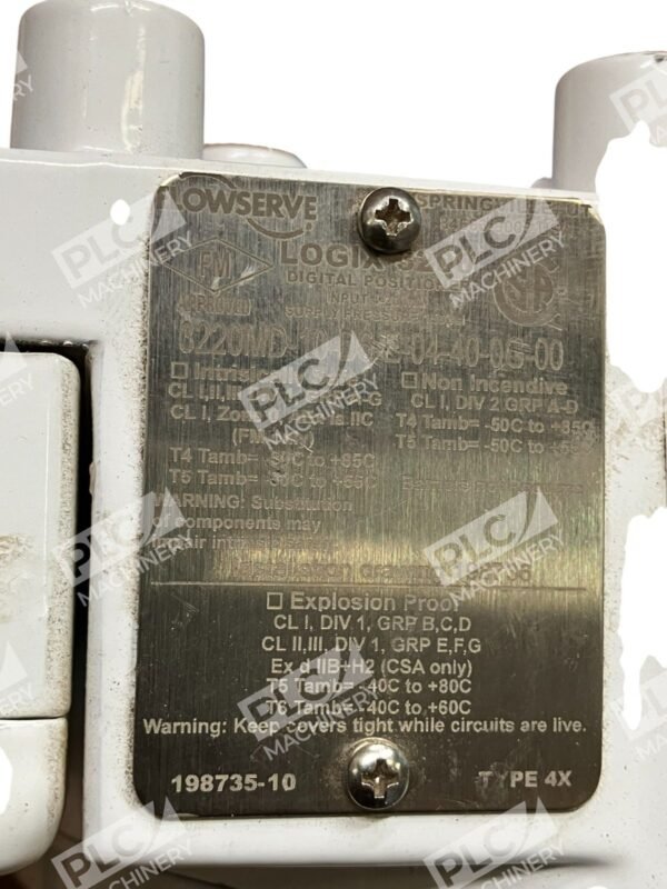 Flowserve Logix 3200 Digital Positioner 3220MD-10-D6-E-04-40-0G-00 - Image 9