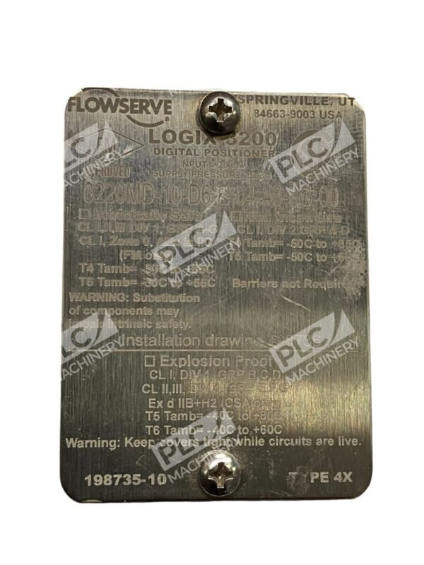 Flowserve Logix 3200 Digital Positioner 3220MD-10-D6-E-04-40-0G-00 - Image 11