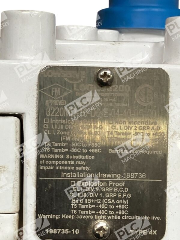 Flowserve Logix 3200 Digital Positioner 3220MD-10-D6-E-04-40-0G-00 - Image 12