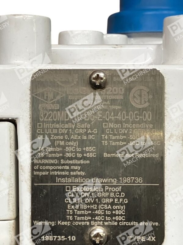 Flowserve Logix 3200 Digital Positioner 3220MD-10-D6-E-04-40-0G-00 - Image 13