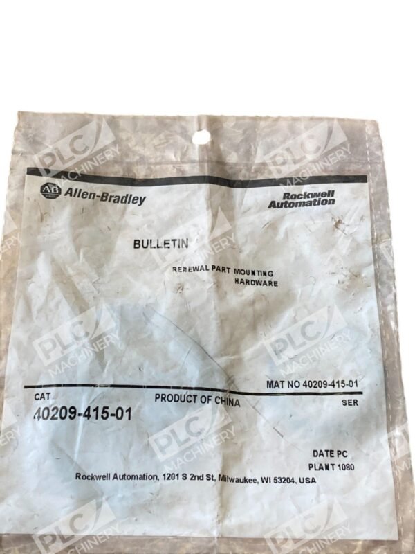 Allen Bradley AB Rockwell Renewal Part Mounting Hardware 40209-415-01 - Image 2