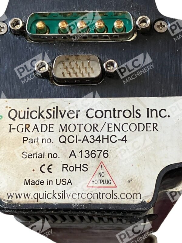 CGI Motion 034PRX0070-XX-34N19 w/ Quicksilver I-Grade Motor/Encoder QCI-A34HC-4 - Image 4