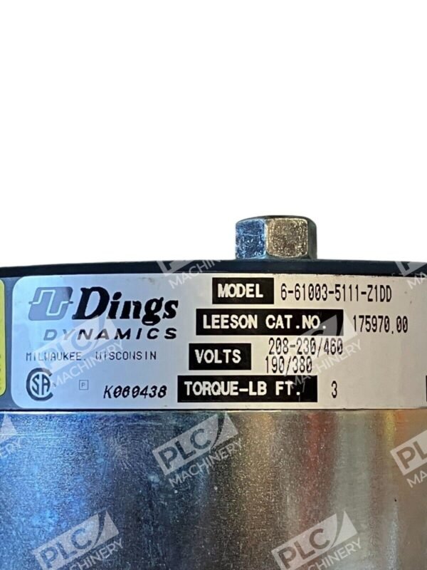Dings Dynamics 175970.00 Clutch Brake 6-61003-5111-Z1DD - Image 3