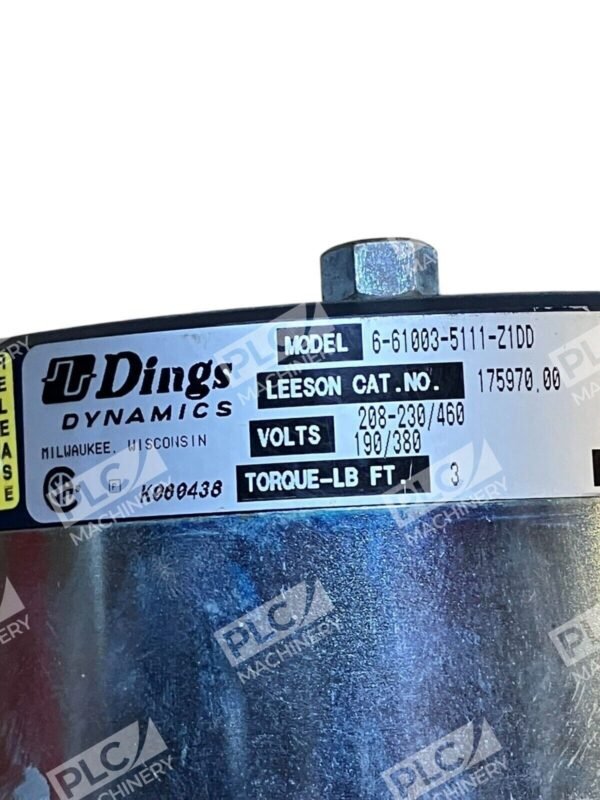Dings Dynamics 175970.00 Clutch Brake 6-61003-5111-Z1DD - Image 6