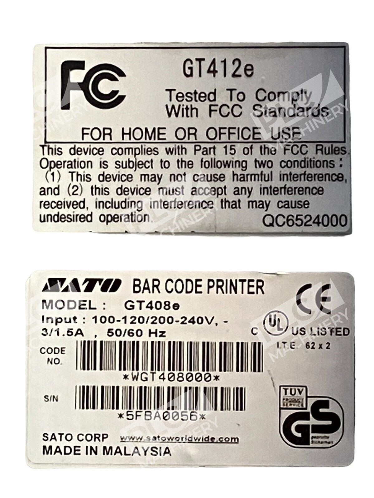 Sato GT408e Thermal Barcode Printer - Image 2