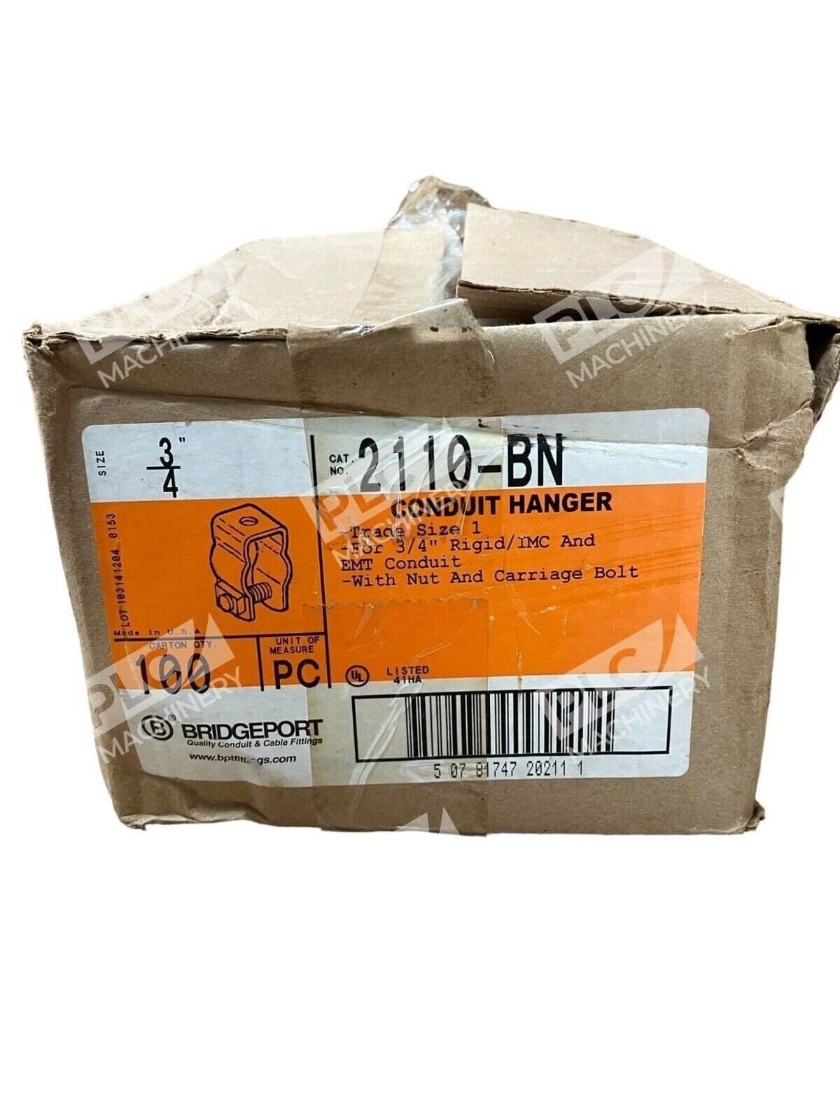 Bridgeport 2110-BN Conduit Hanger 3/4" (Box of 100)