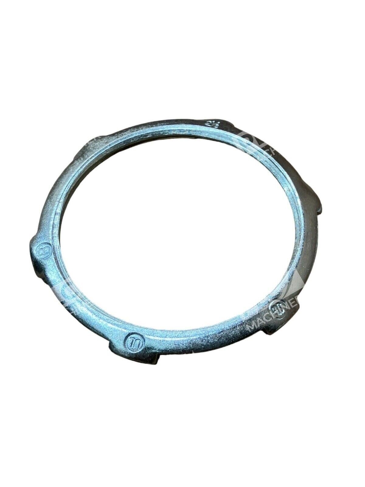 Bridgeport 107-S Conduit Locknut Zinc Plated Steel 2-1/2" (Box of 25) - Image 3