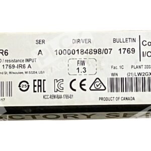 Allen Bradley 1769-IR6 /A Compact I/O 6 Channel RTD Resistance Input