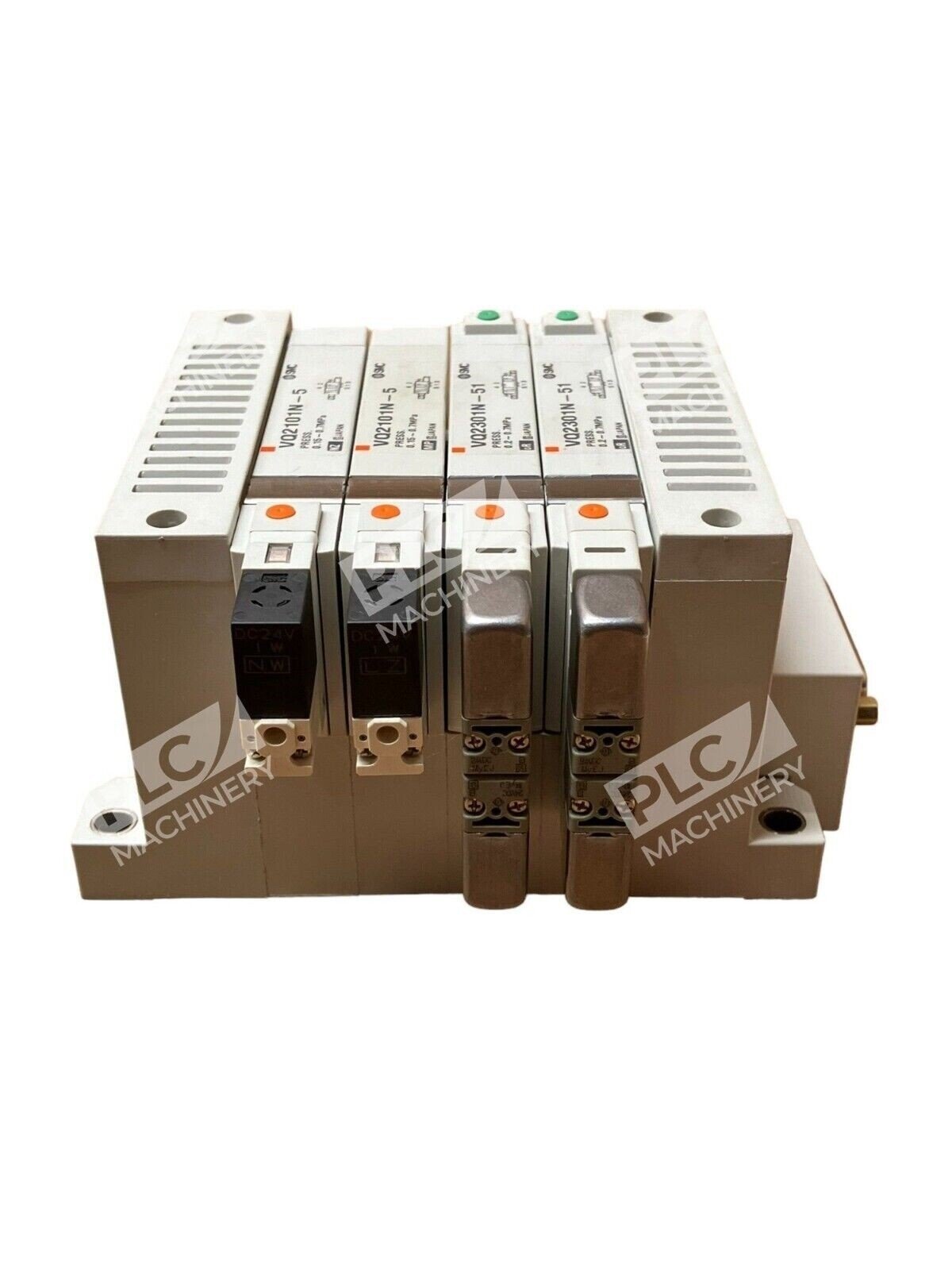 SMC VV5Q2-F2M08 4 Station Manifold W/ 2x VQ2101N-5 2x VQ2301N-51 - Image 5