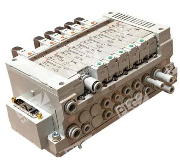 SMC VV5Q21-08-DAN00043 8 Station W/ VQ2101N-51 VVQ2000 VQ2201N-51 VQ2301N-51