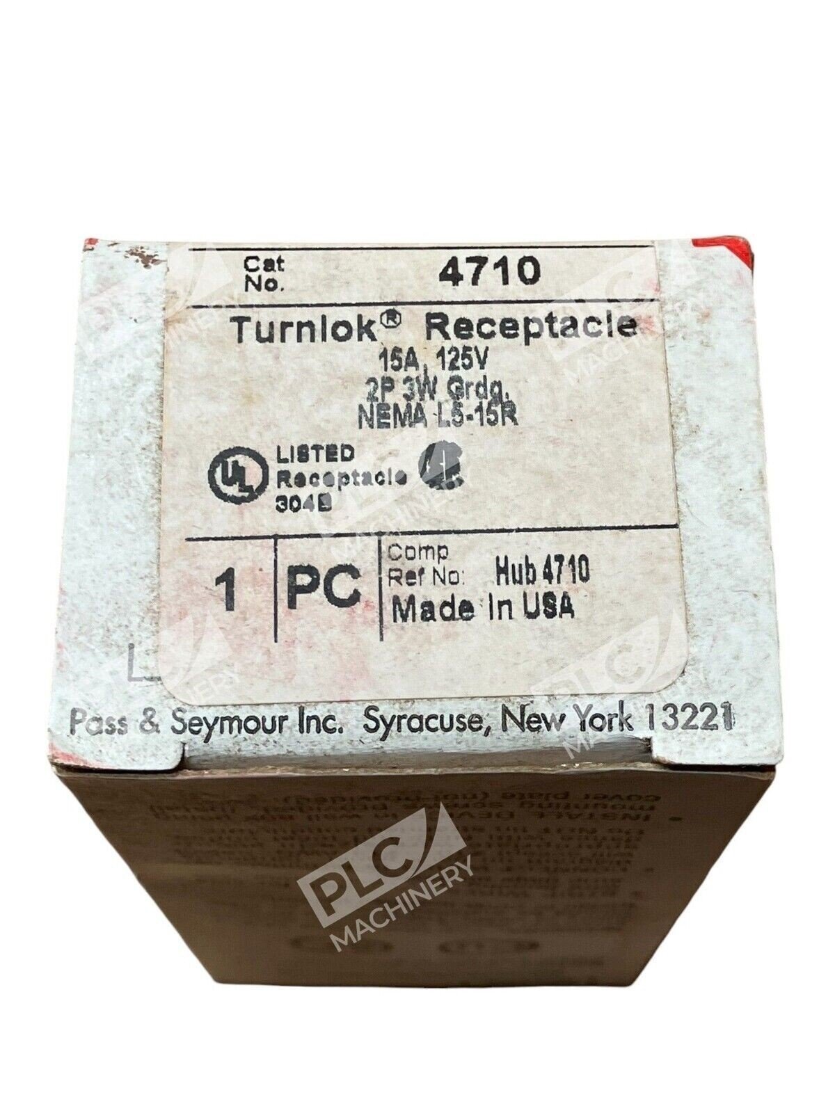 Pass & Seymour 4710 Turnlok Receptacle 15A 125V Legrang (lot of 2)