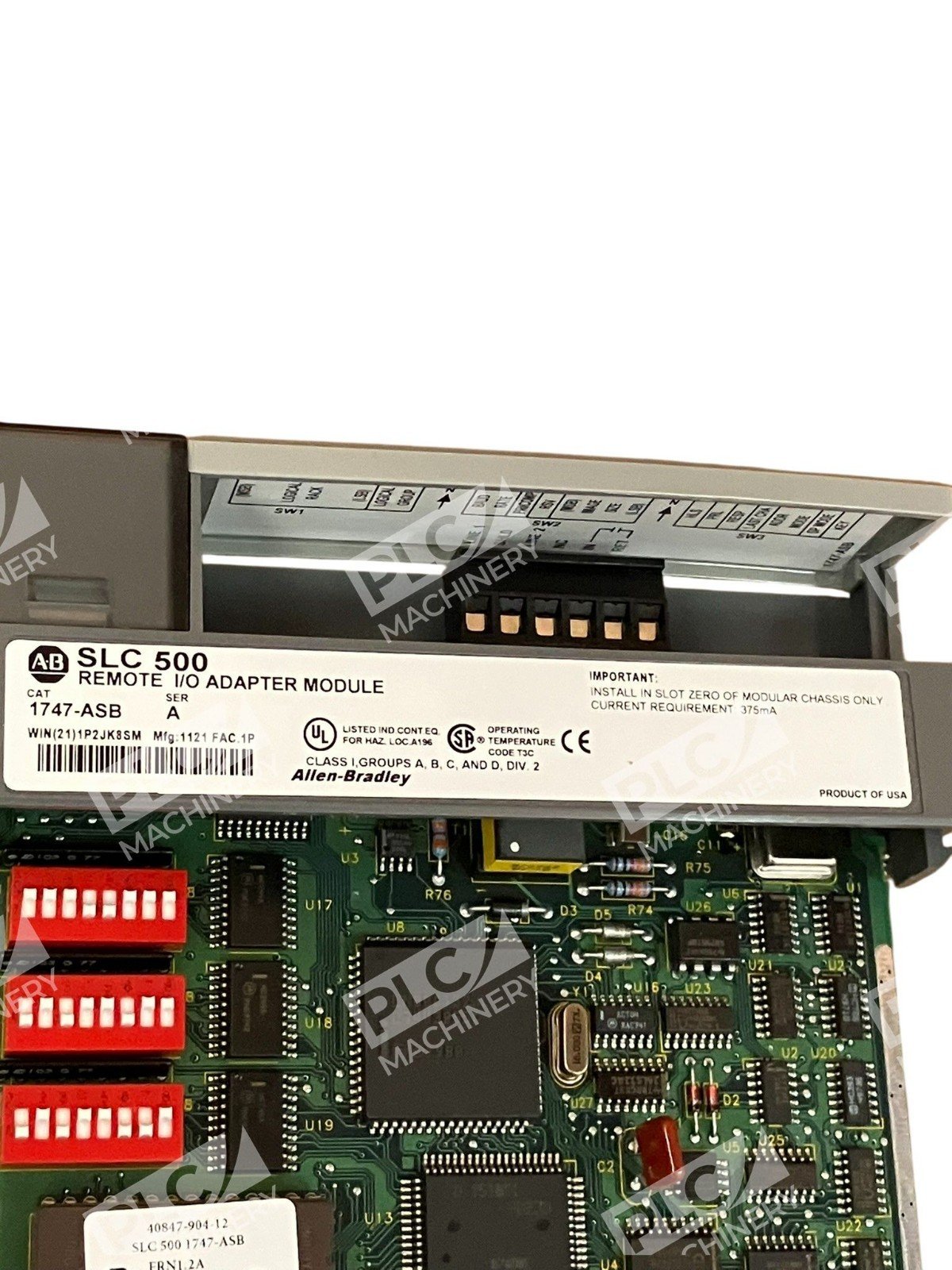 Allen Bradley AB SLC500 Remote I/O Adapter Module 1747-ASB /A - Image 2